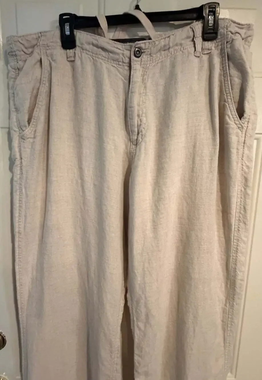 Old Navy Pants Men's 38x32 Cream Linen Loose Fit See Description